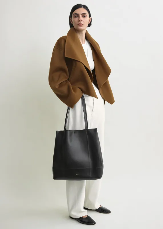 Signature doublé jacket tobacco sold by Toteme