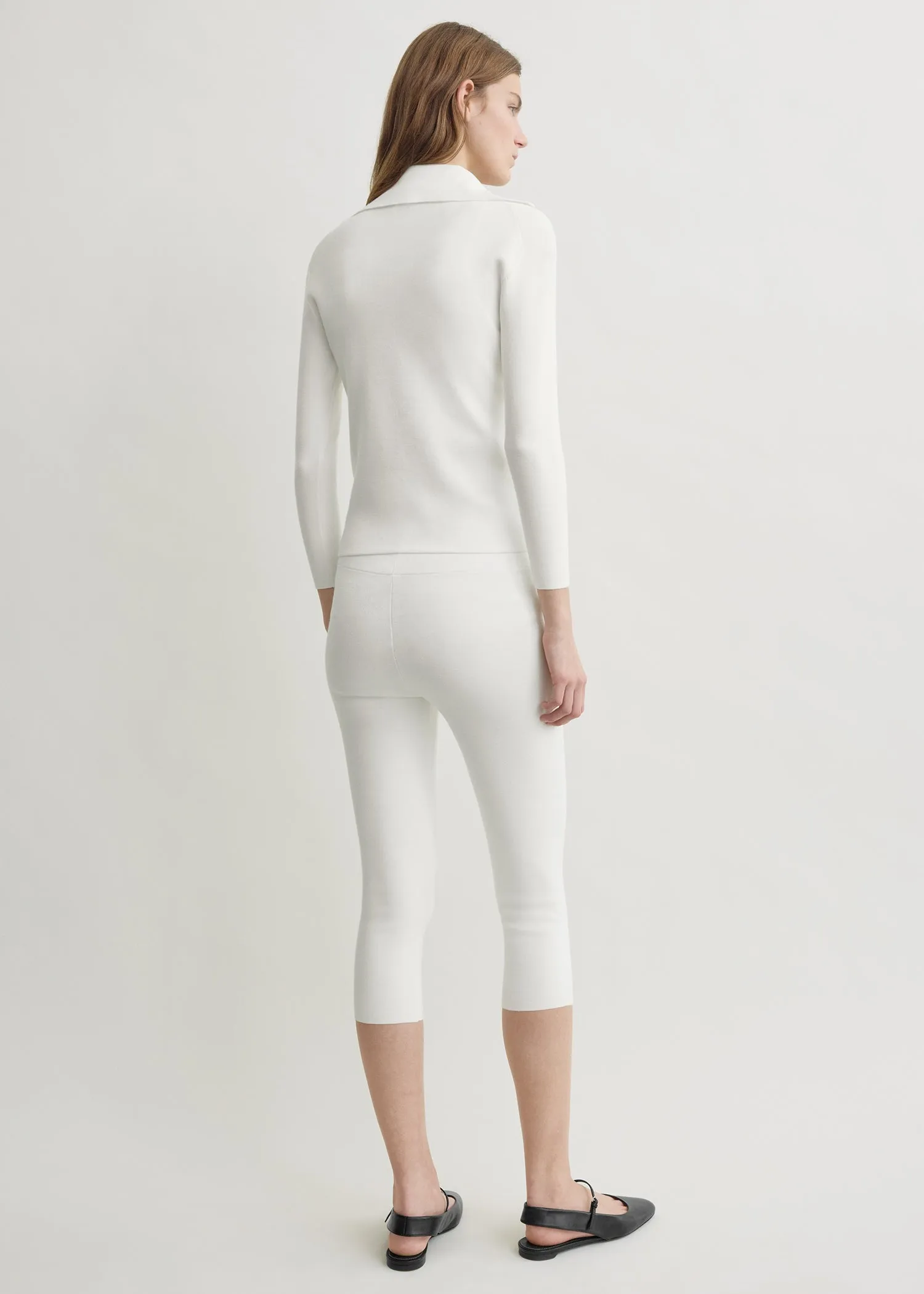 Capri knit leggings off-white sold by Toteme product image thumbnail 3