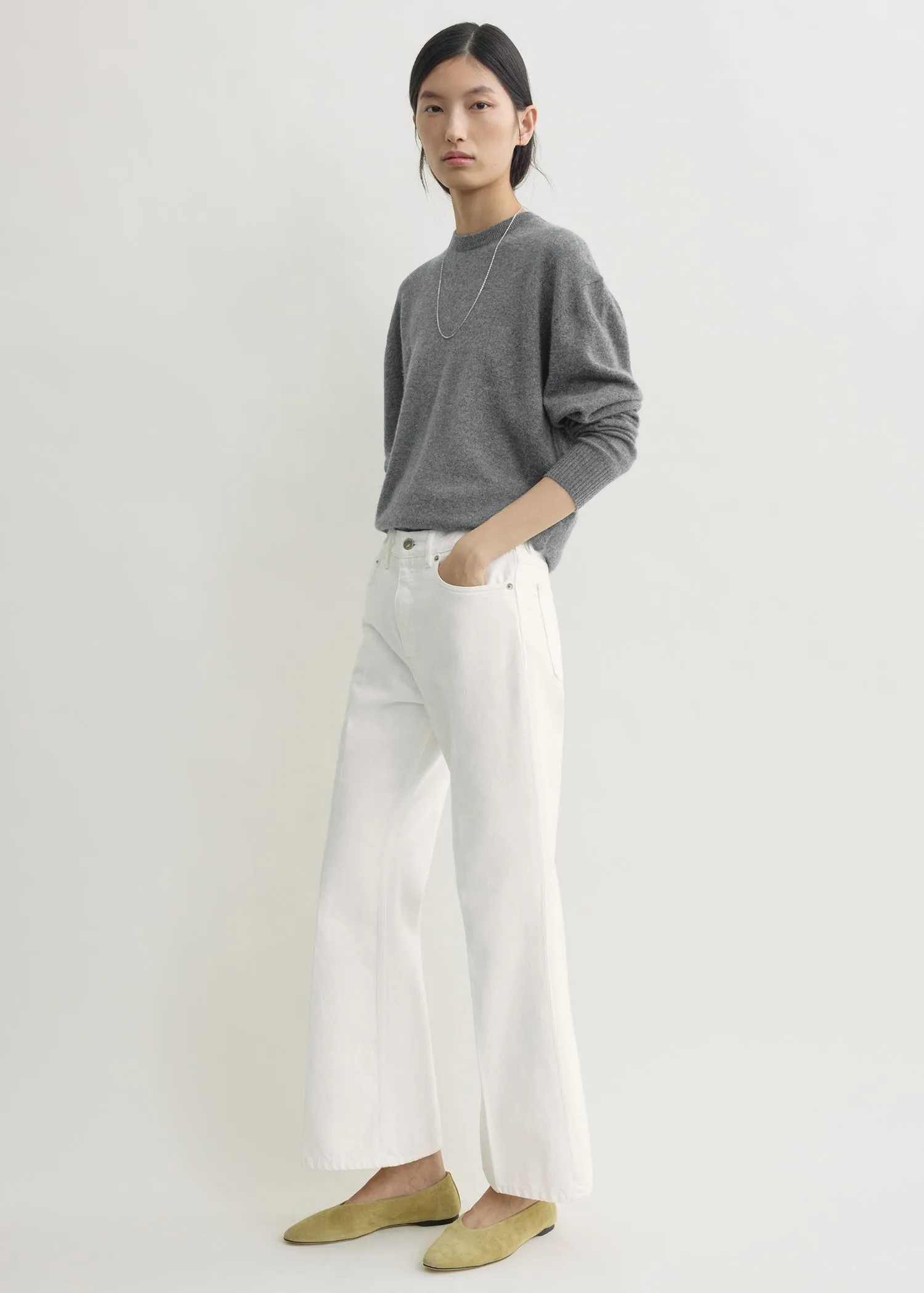 Kick flare denim off-white sold by Toteme product image thumbnail 2