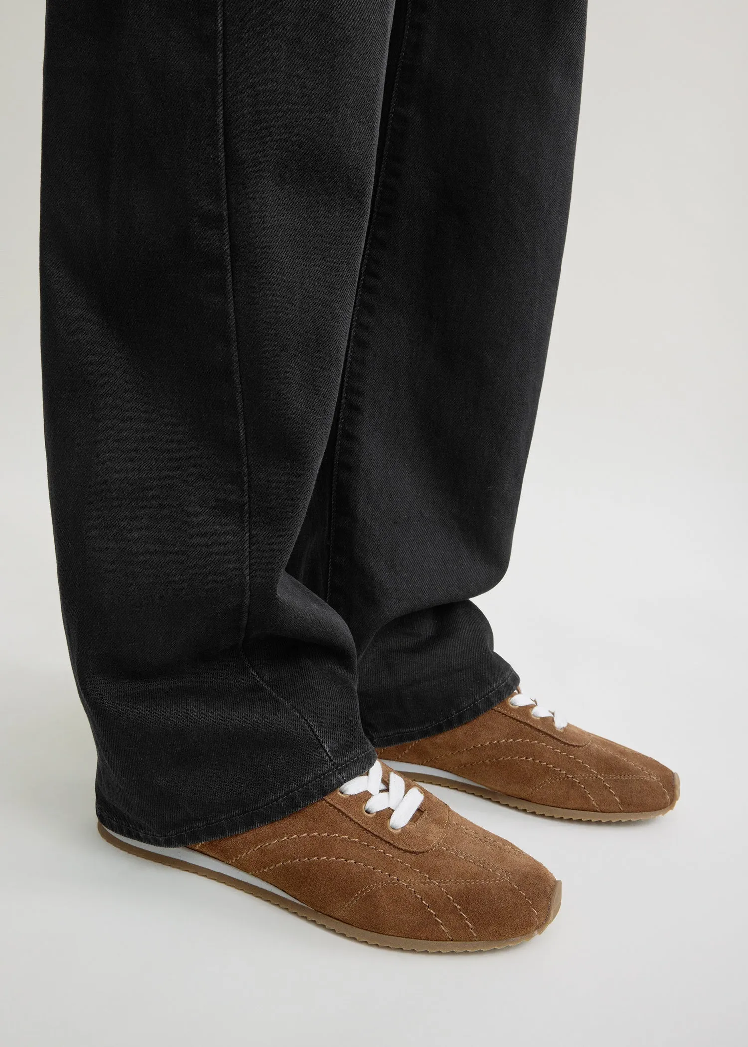 Flex suede sneakers copper sold by Toteme product image thumbnail 3