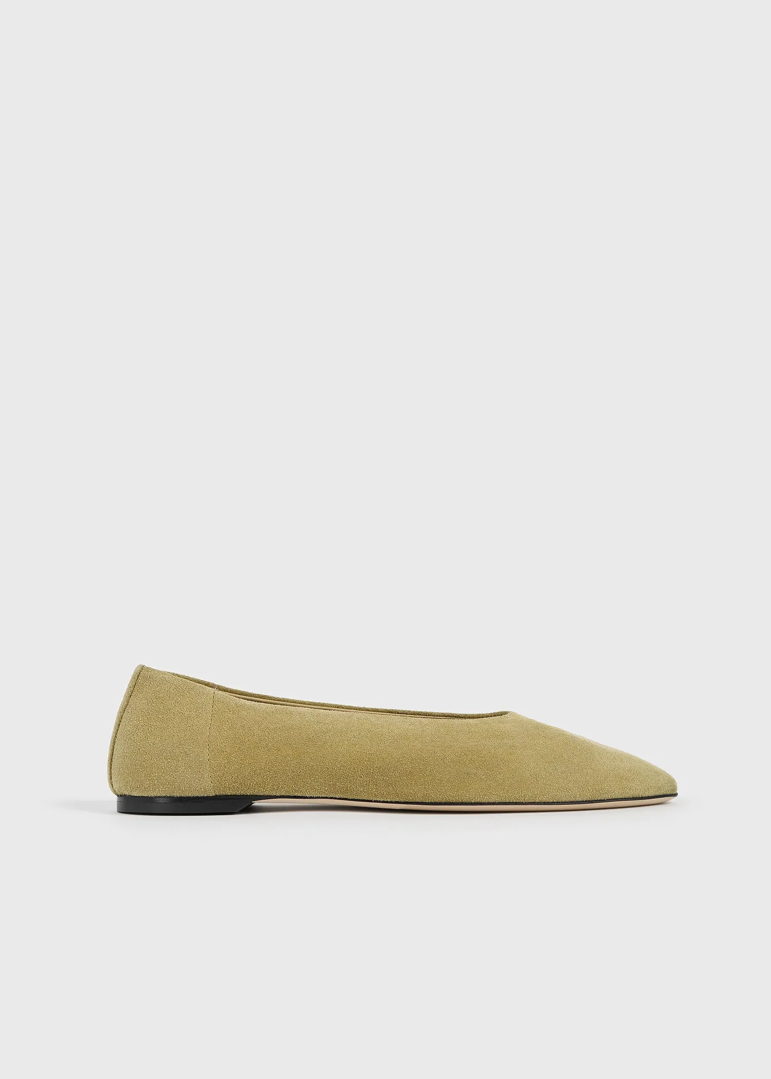 Slip suede ballerinas cashew sold by Toteme