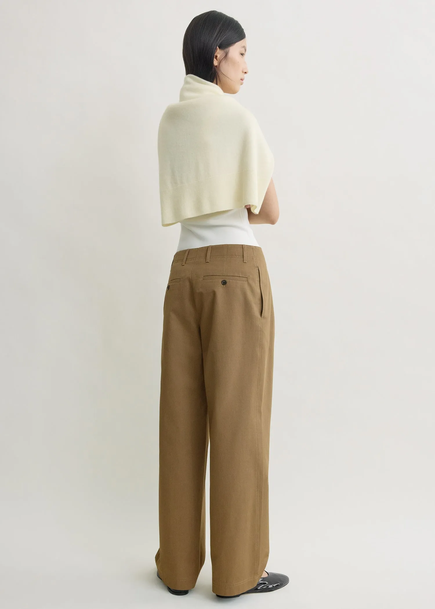 Relaxed chino trousers hazel sold by Toteme product image thumbnail 3