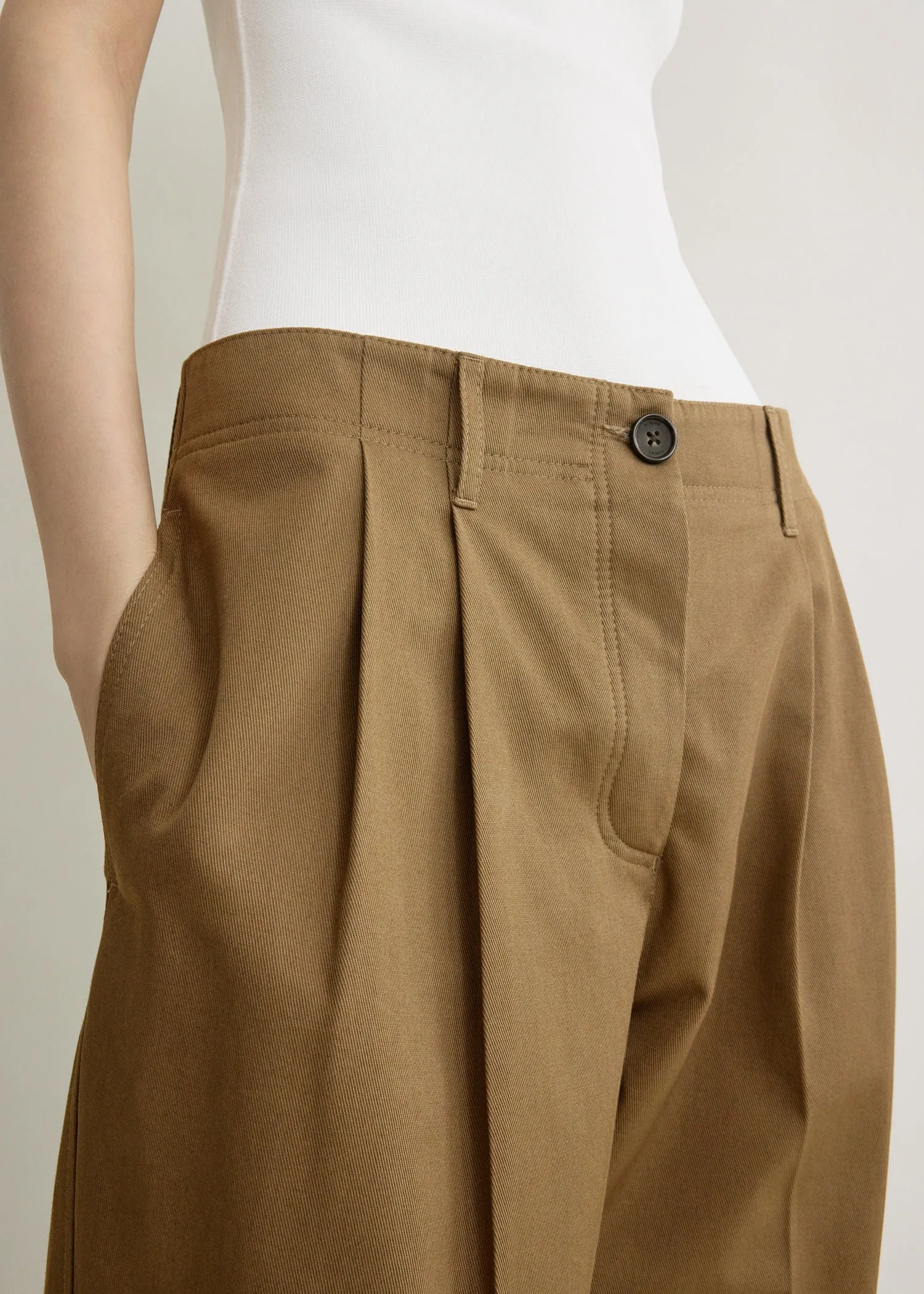Relaxed chino trousers hazel sold by Toteme product image thumbnail 4