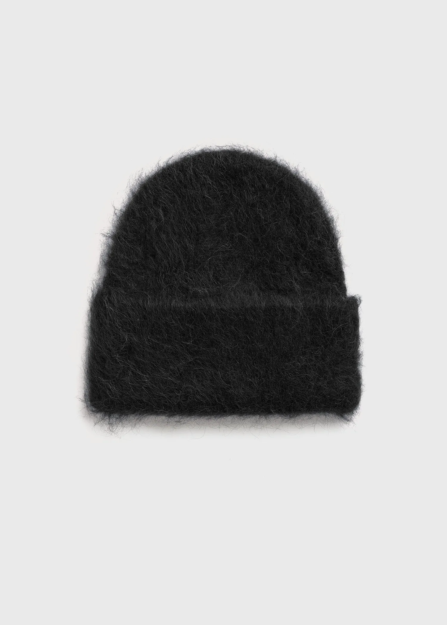 Alpaca knit beanie black sold by Toteme