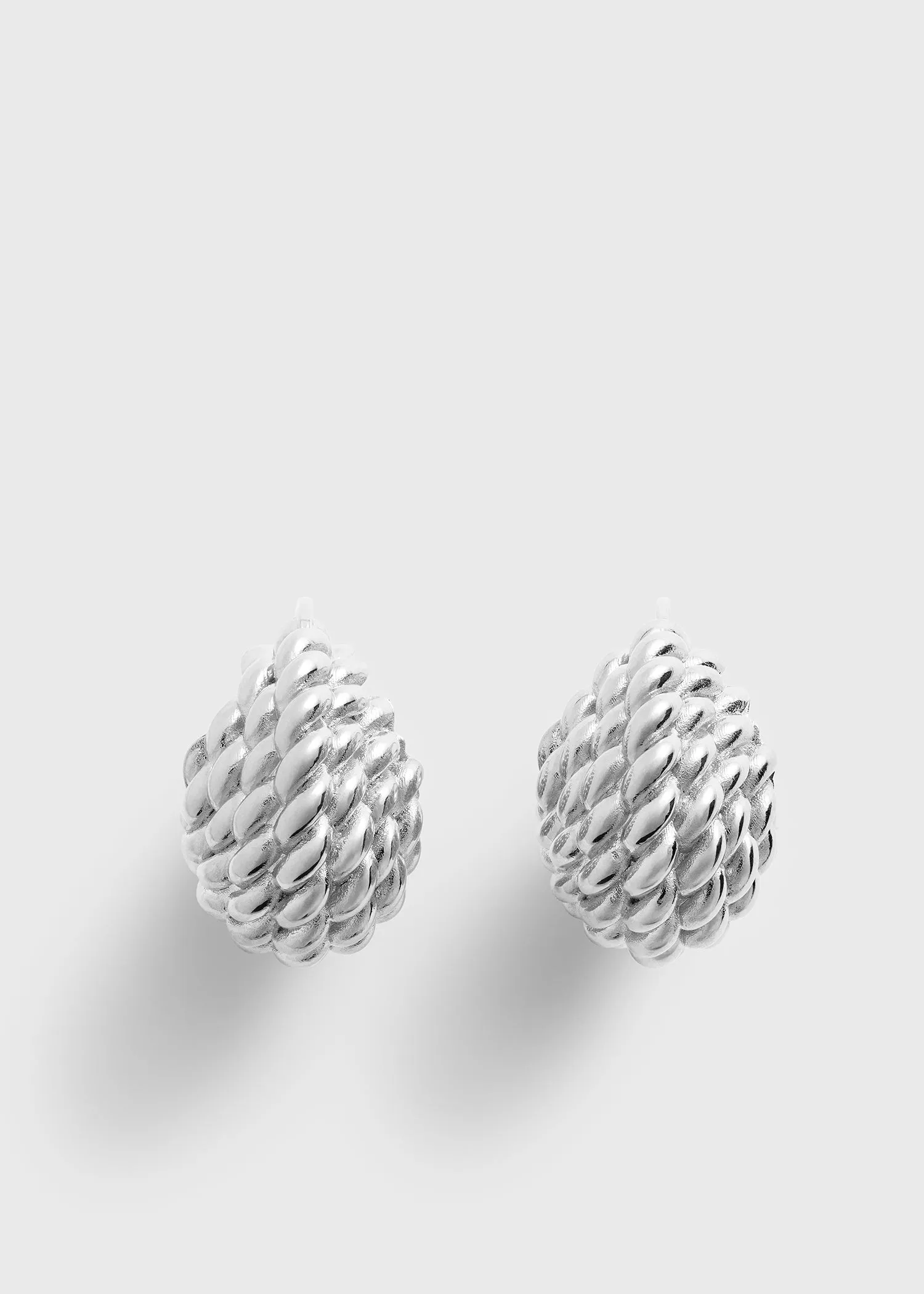 Rope hoops silver sold by Toteme
