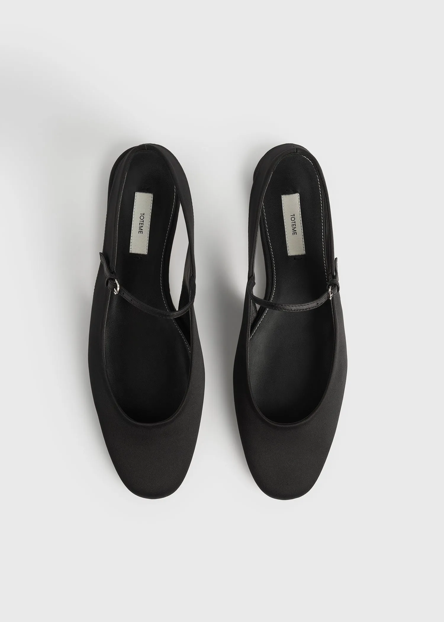 Slingback satin mary janes black sold by Toteme product image thumbnail 4