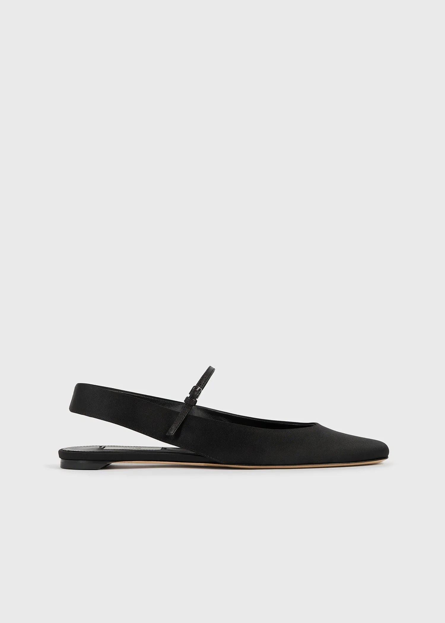 Slingback satin mary janes black sold by Toteme