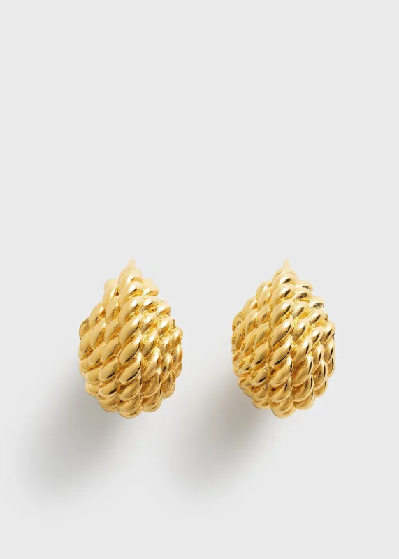 Rope hoops gold made by Toteme