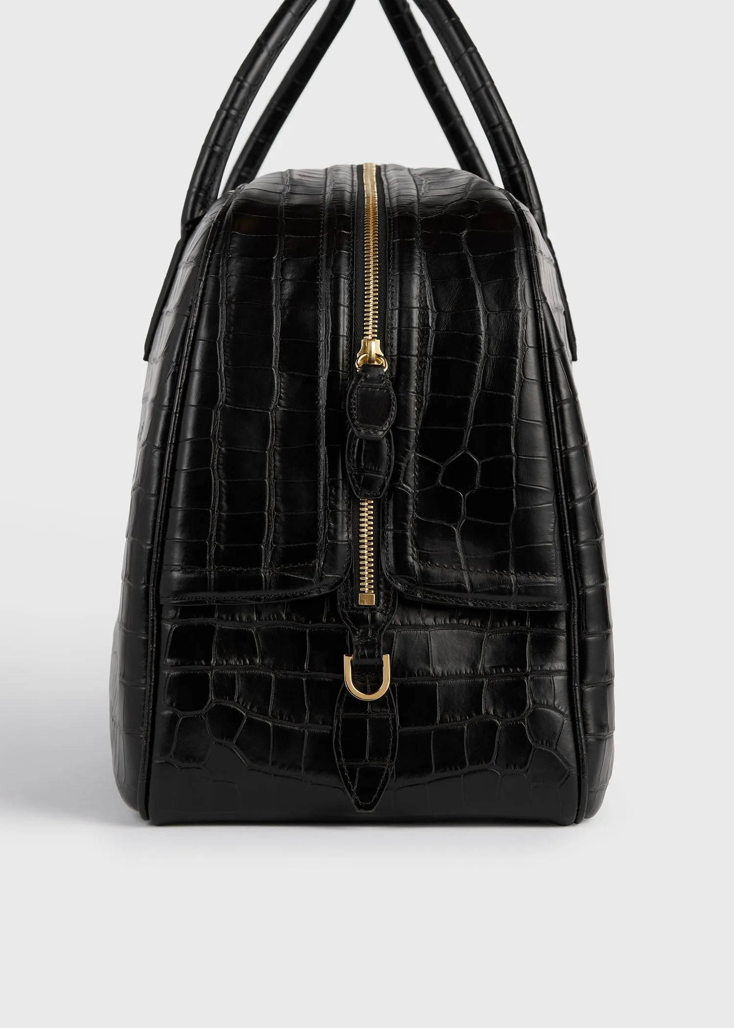 Croco-embossed traveler black sold by Toteme product image thumbnail 5