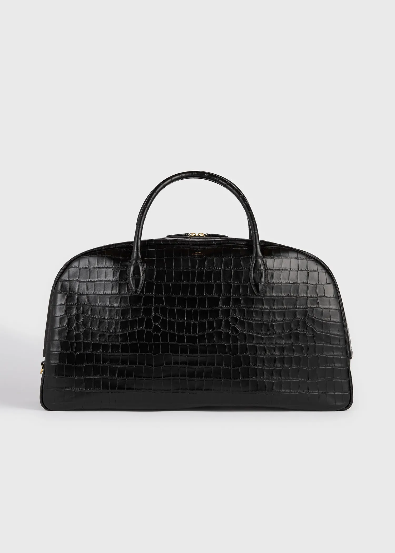 Croco-embossed traveler black sold by Toteme
