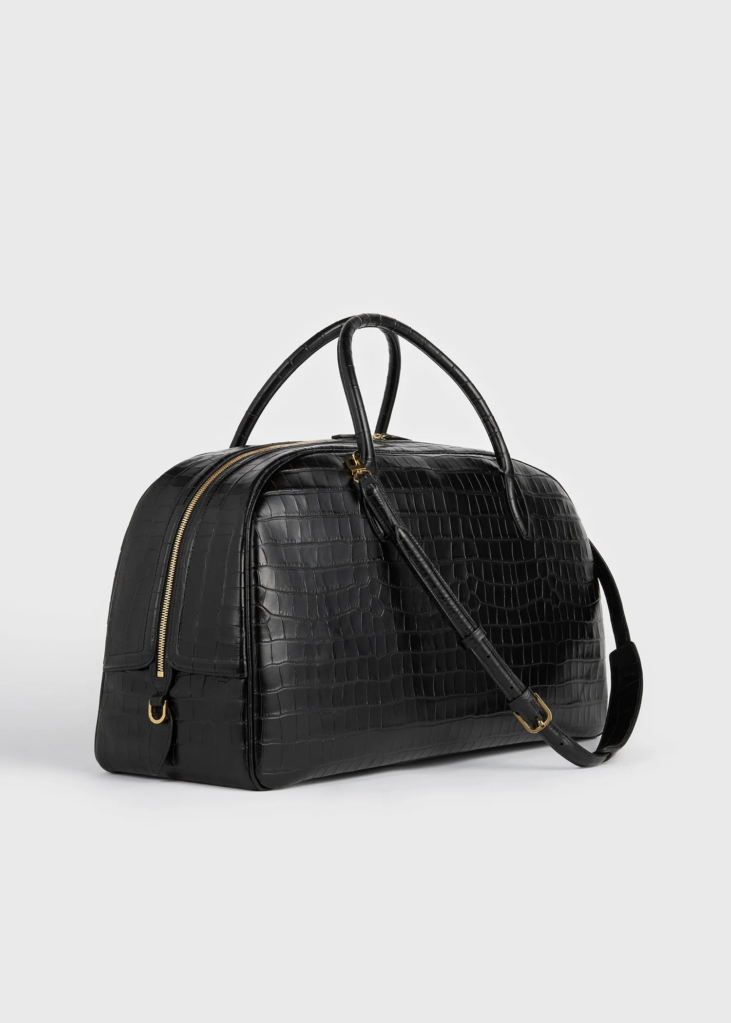 Croco-embossed traveler black sold by Toteme product image thumbnail 4