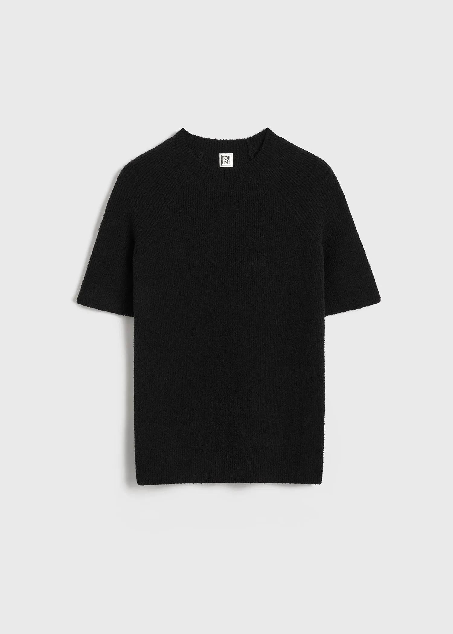 Raglan-sleeve terry knit black sold by Toteme product image thumbnail 5