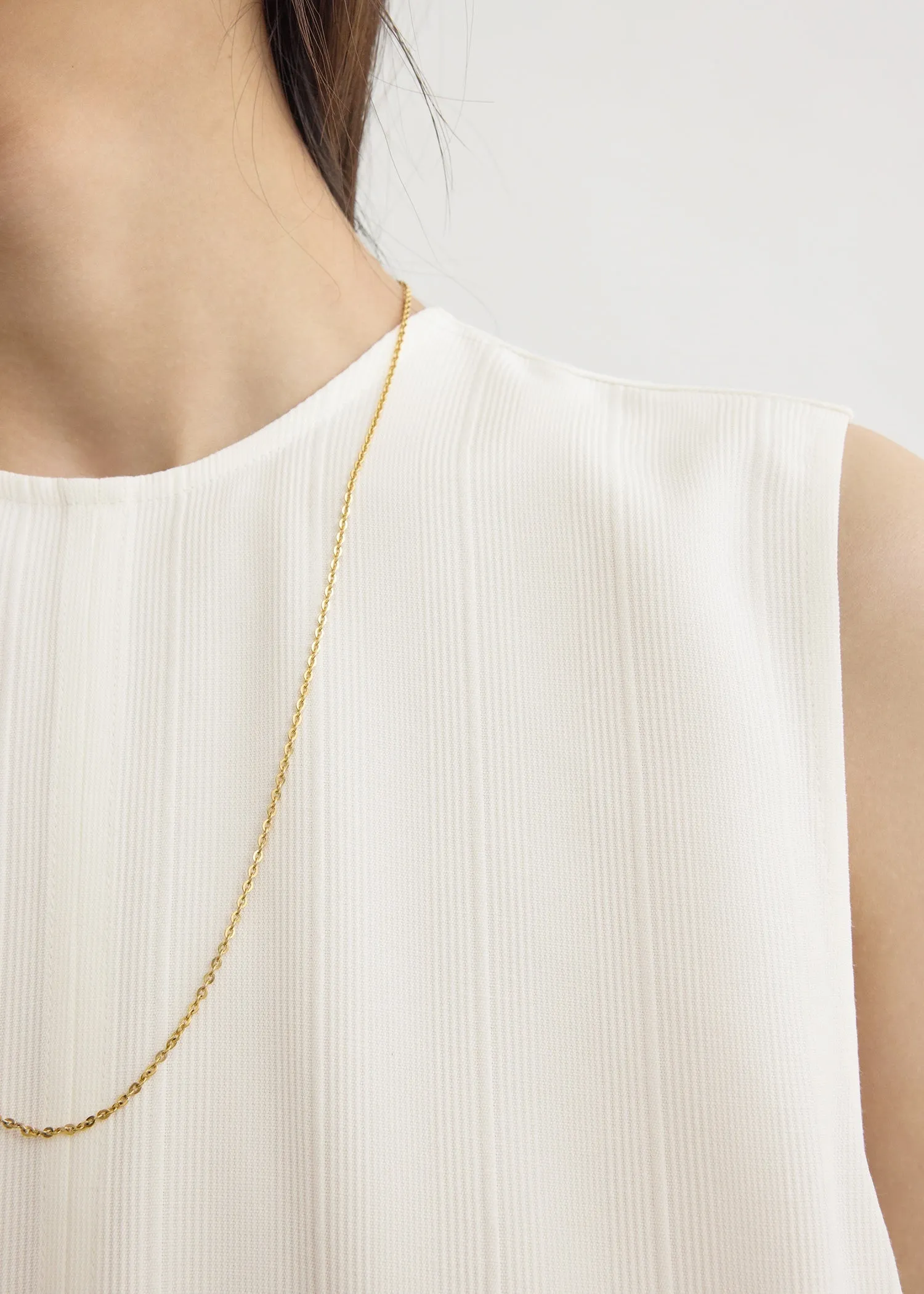 Woven stripe top meringue sold by Toteme product image thumbnail 4