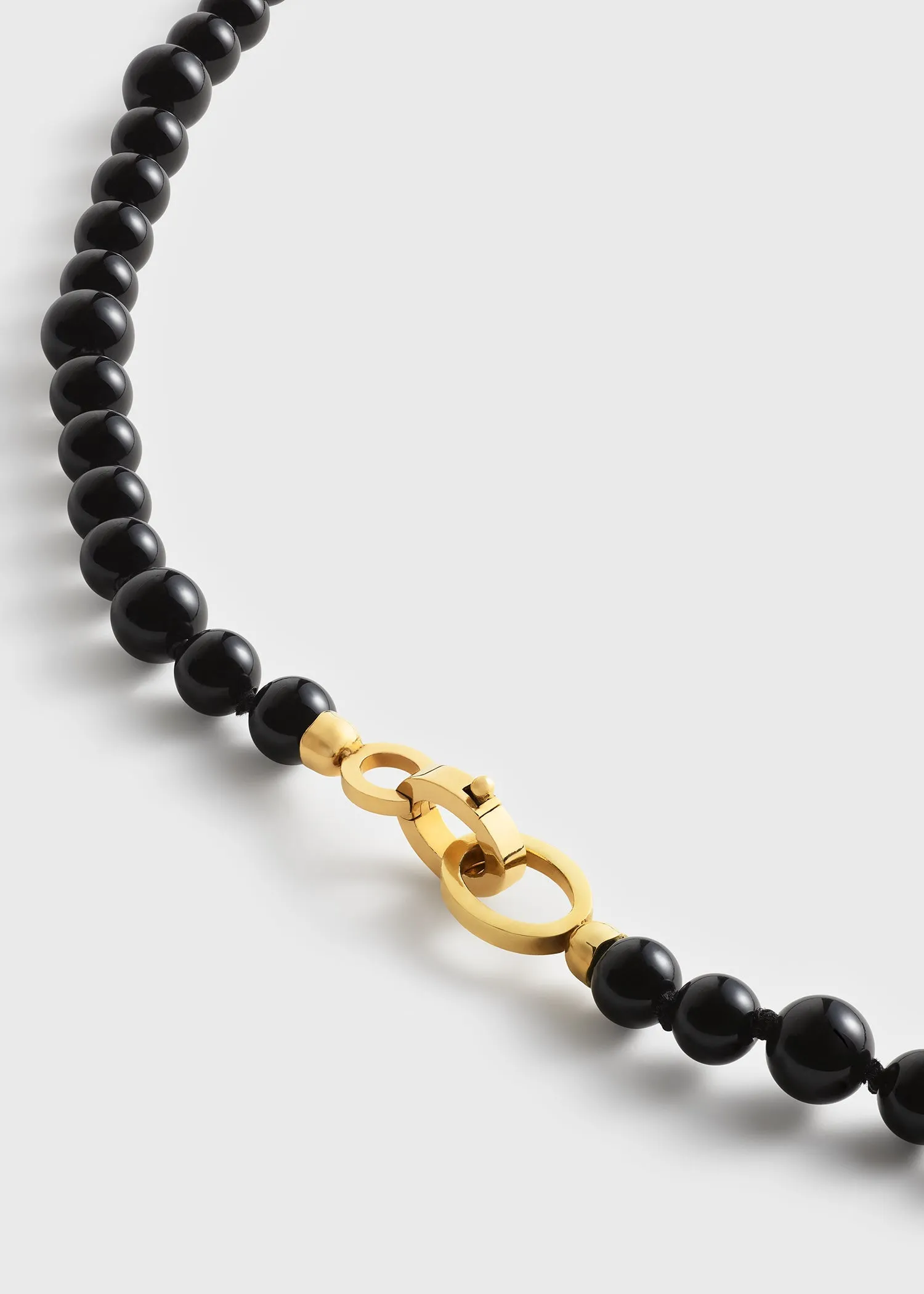 Infinity bead necklace black sold by Toteme product image thumbnail 5
