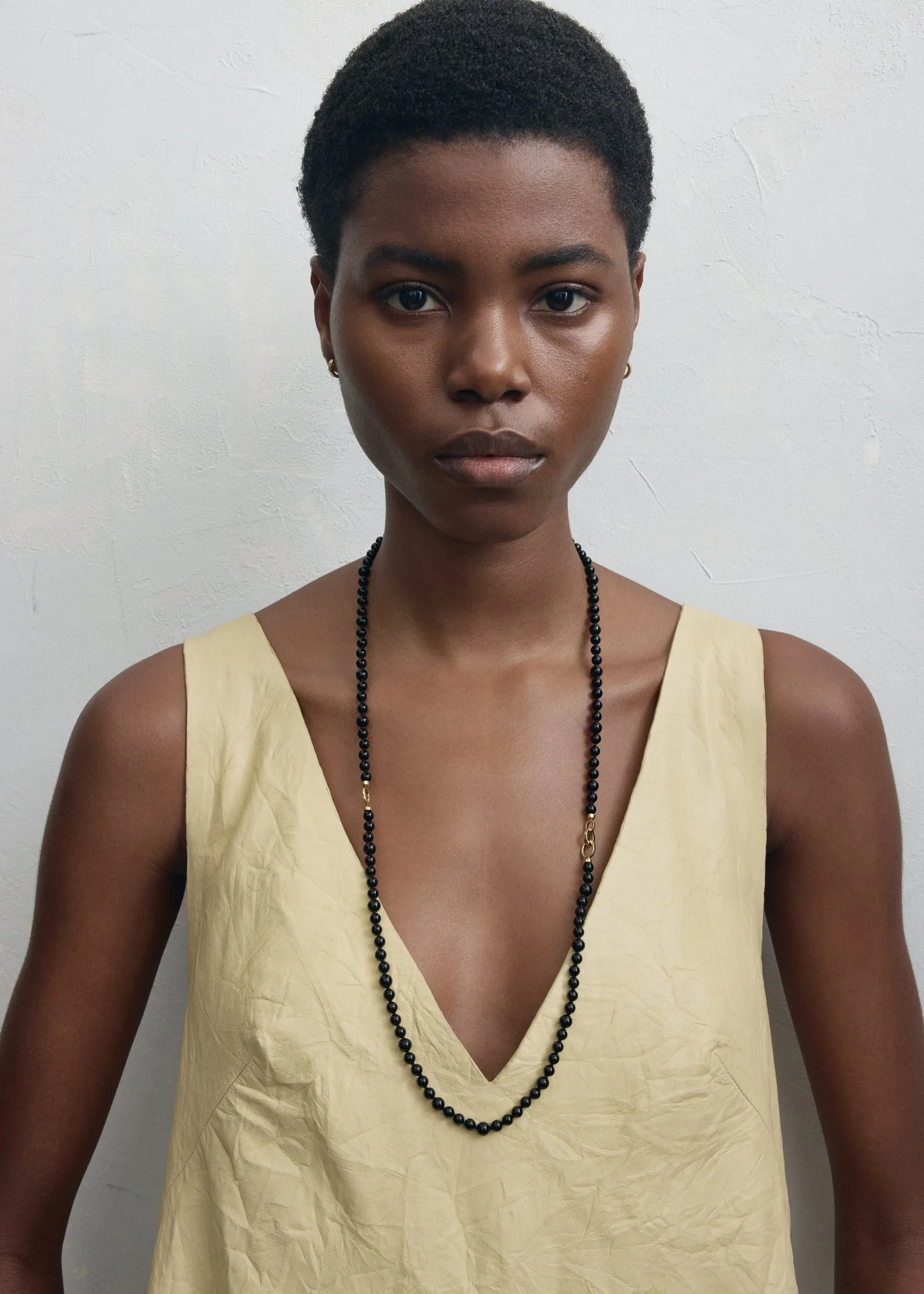 Infinity bead necklace black sold by Toteme product image thumbnail 2