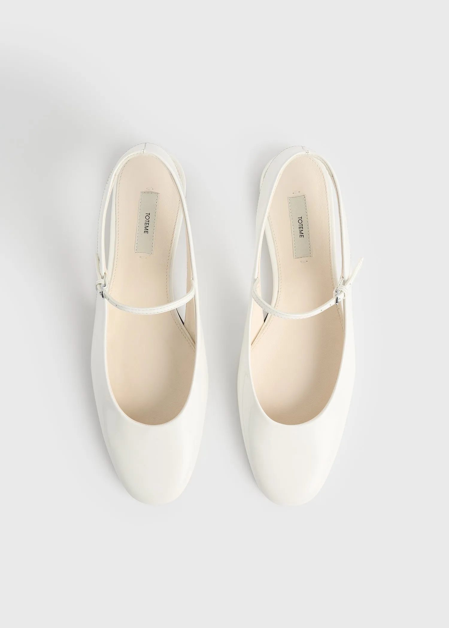 Slingback patent mary janes off-white sold by Toteme product image thumbnail 4