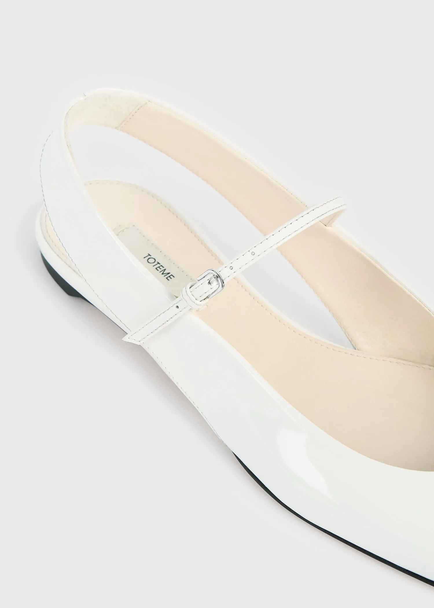 Slingback patent mary janes off-white sold by Toteme product image thumbnail 5