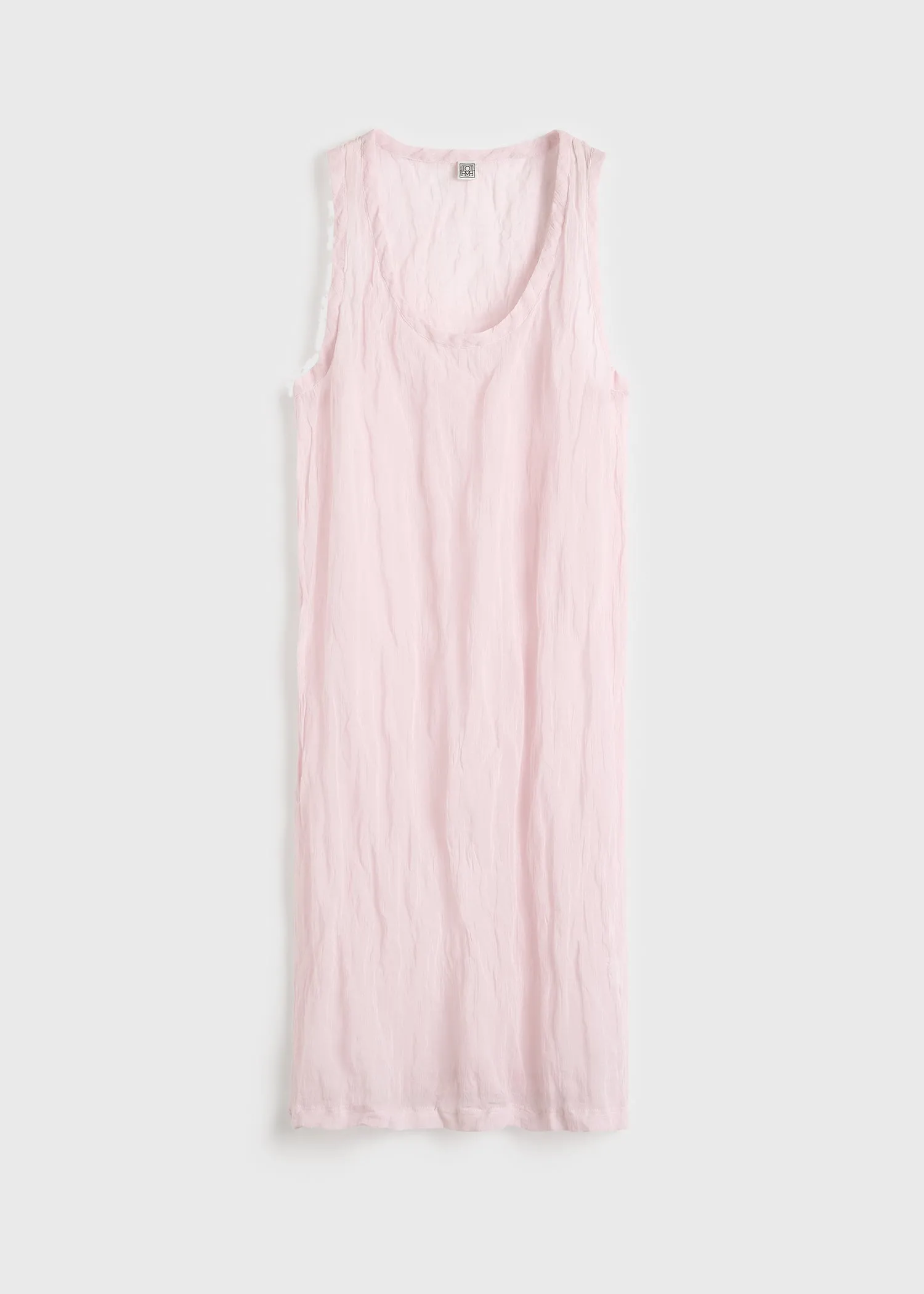 Crinkled gauze tank dress bloom sold by Toteme product image thumbnail 5