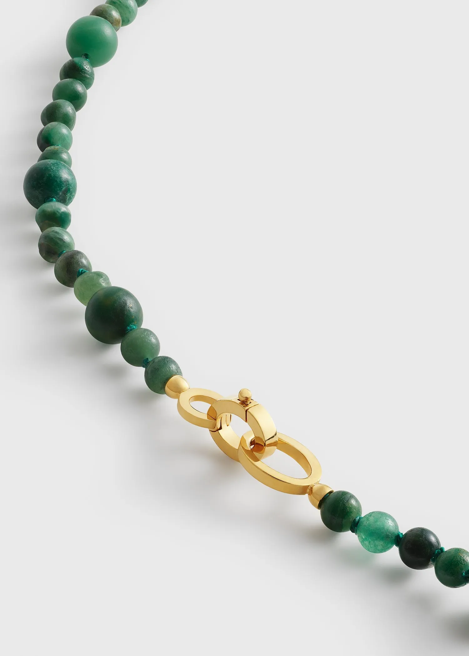 Infinity bead necklace dark green sold by Toteme product image thumbnail 5