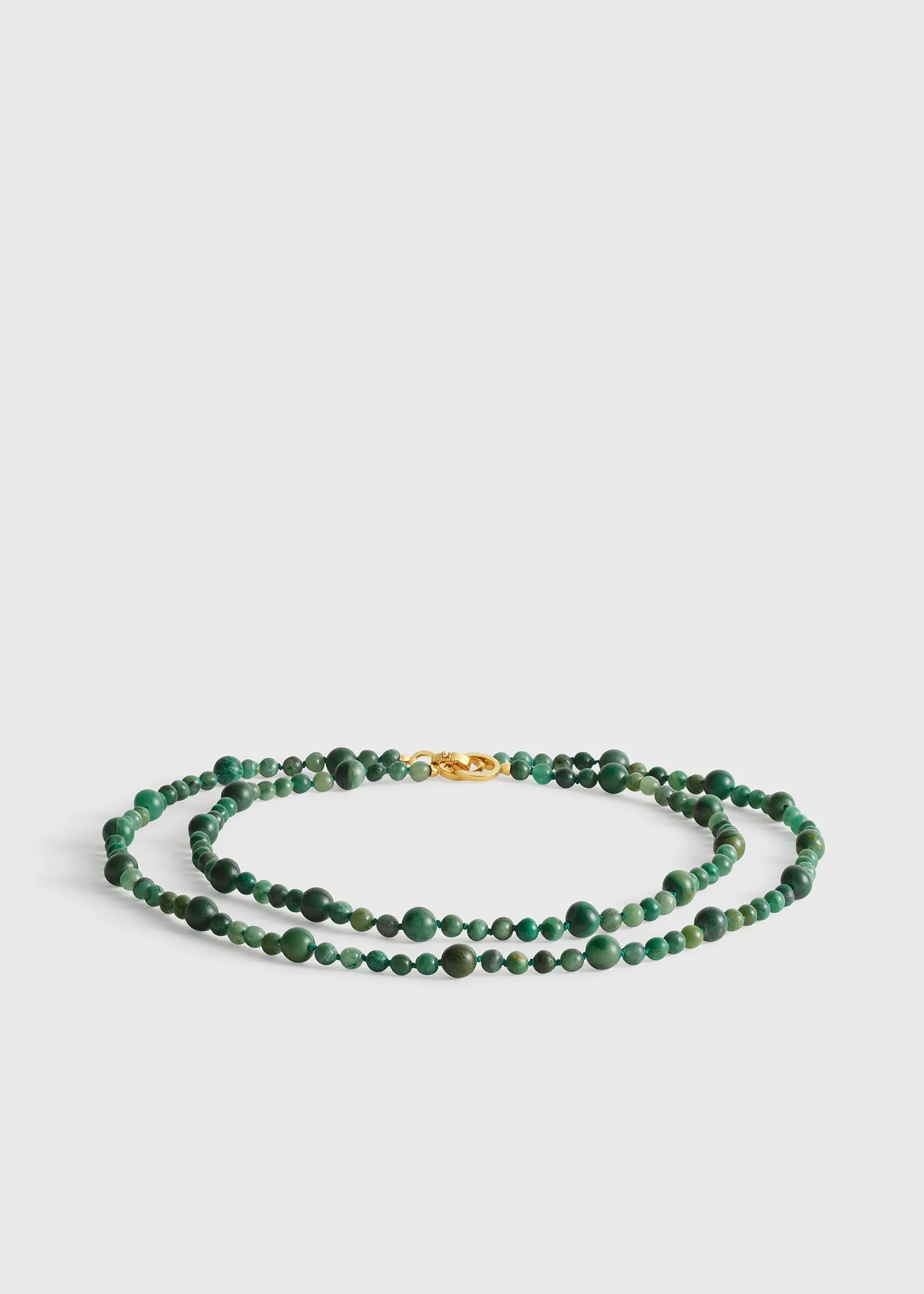 Infinity bead necklace dark green sold by Toteme product image thumbnail 4