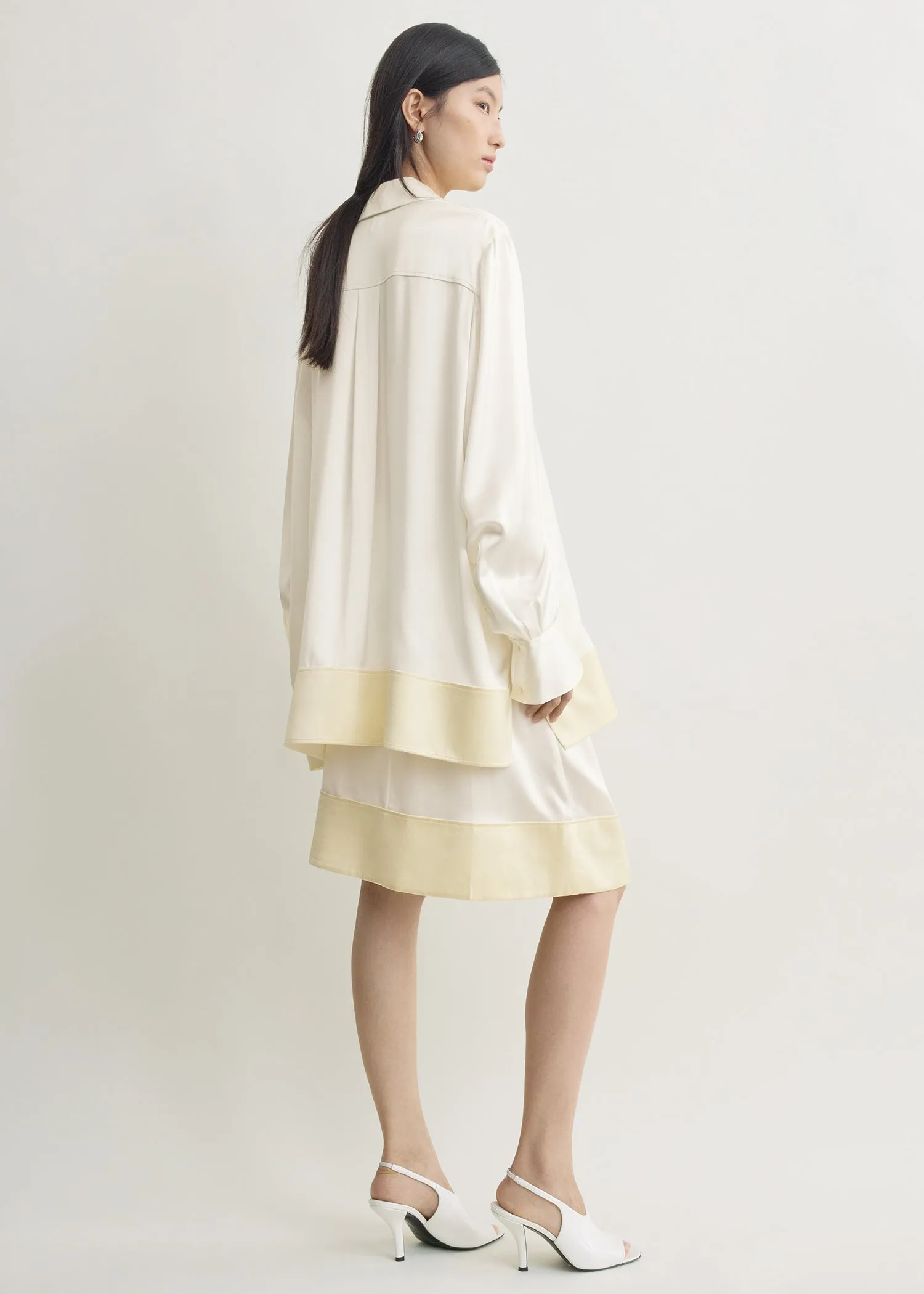 Soft tuxedo shirt white sold by Toteme product image thumbnail 3