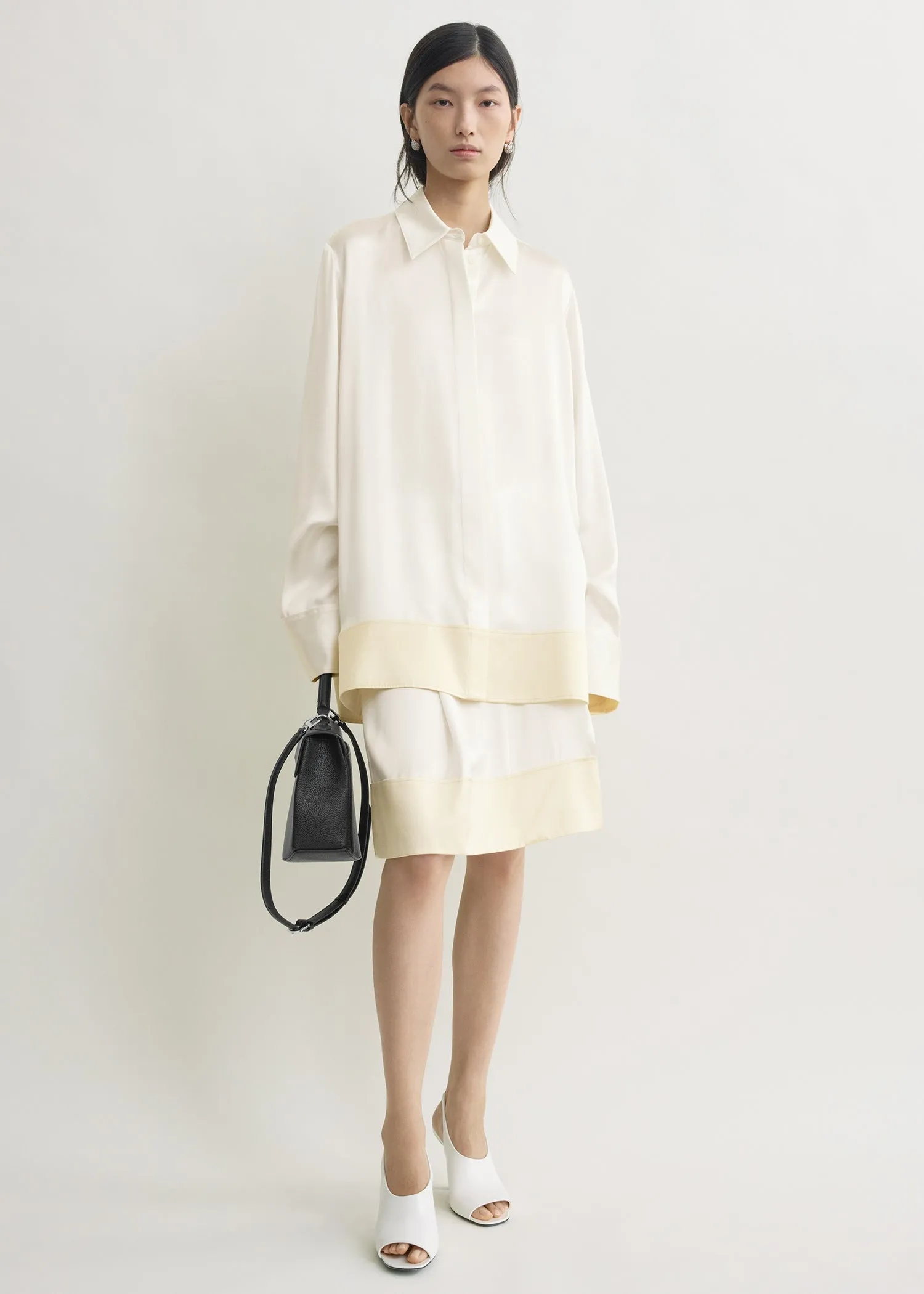 Soft tuxedo shirt white sold by Toteme product image thumbnail 2