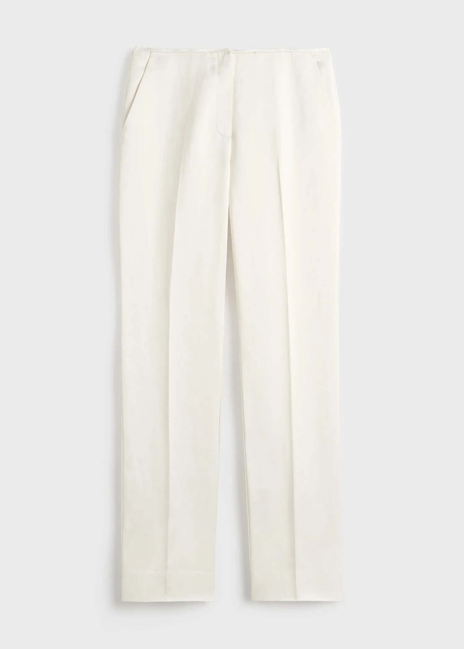 Easy raw edge trousers white sold by Toteme product image thumbnail 5