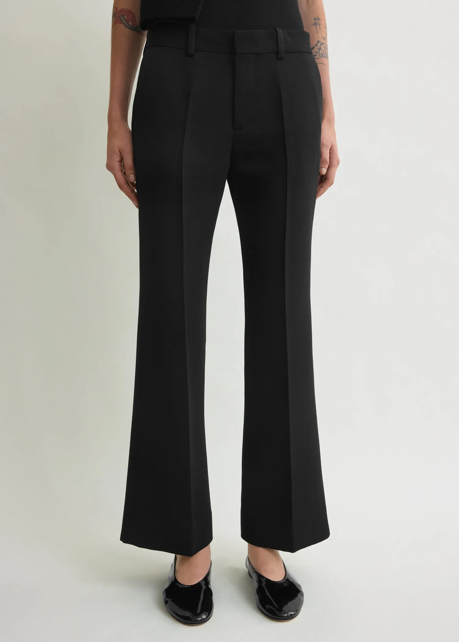 Kick flare trousers black sold by Toteme product image thumbnail 4