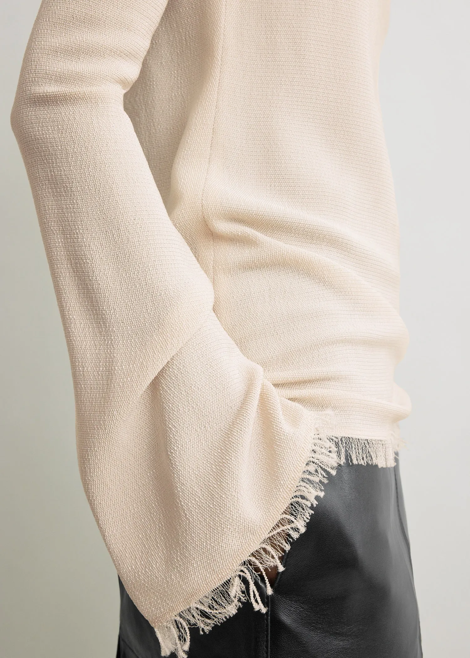 Frayed-edge slim top stone sold by Toteme product image thumbnail 4