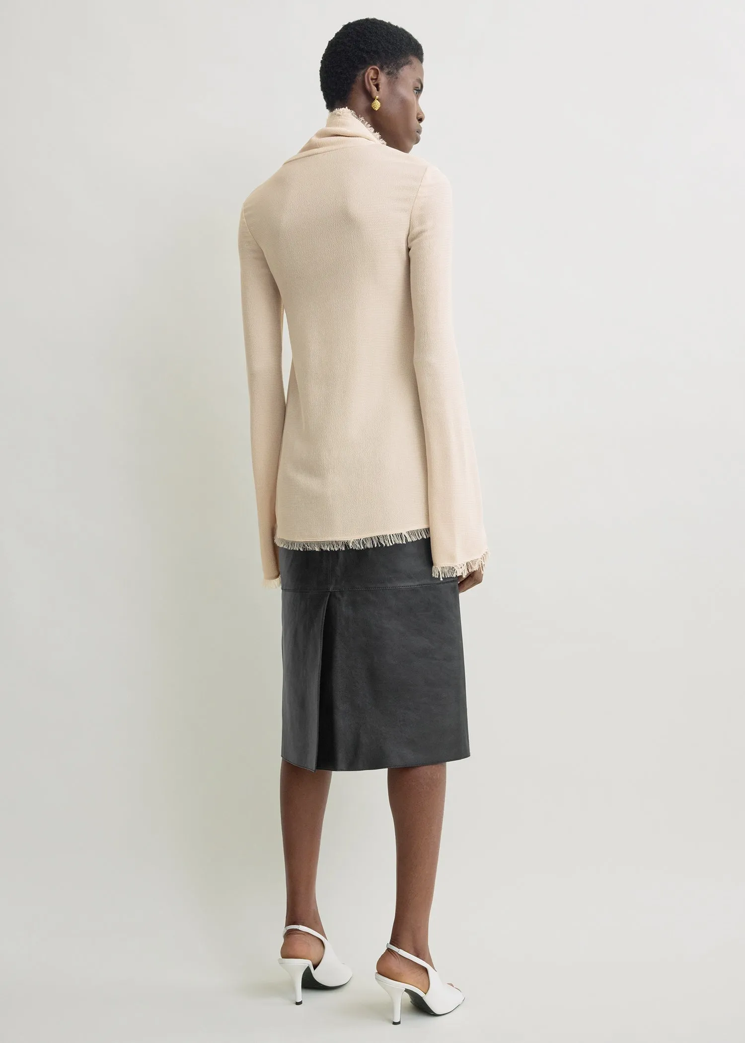 Frayed-edge slim top stone sold by Toteme product image thumbnail 3