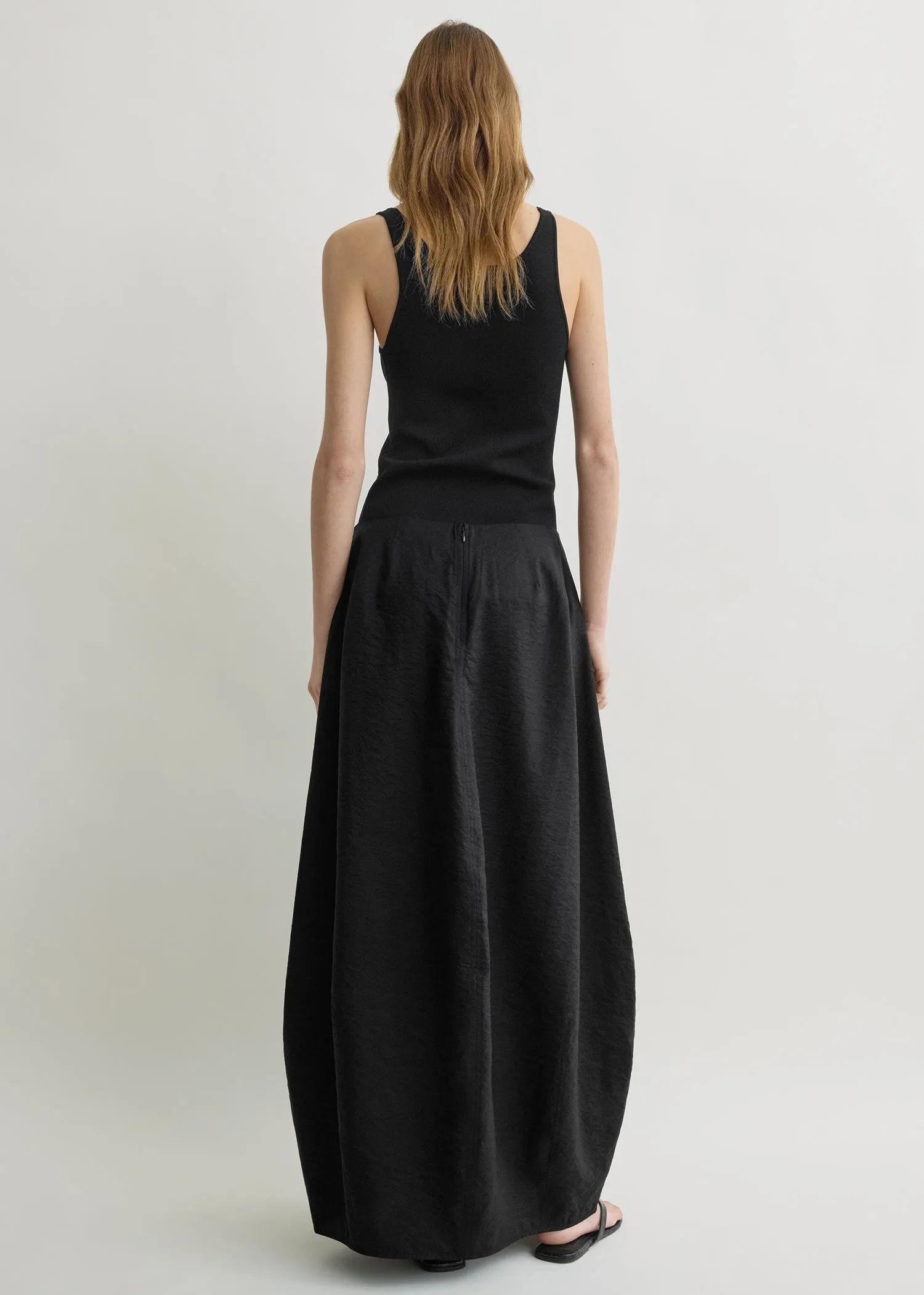 Parachute skirt black sold by Toteme product image thumbnail 3