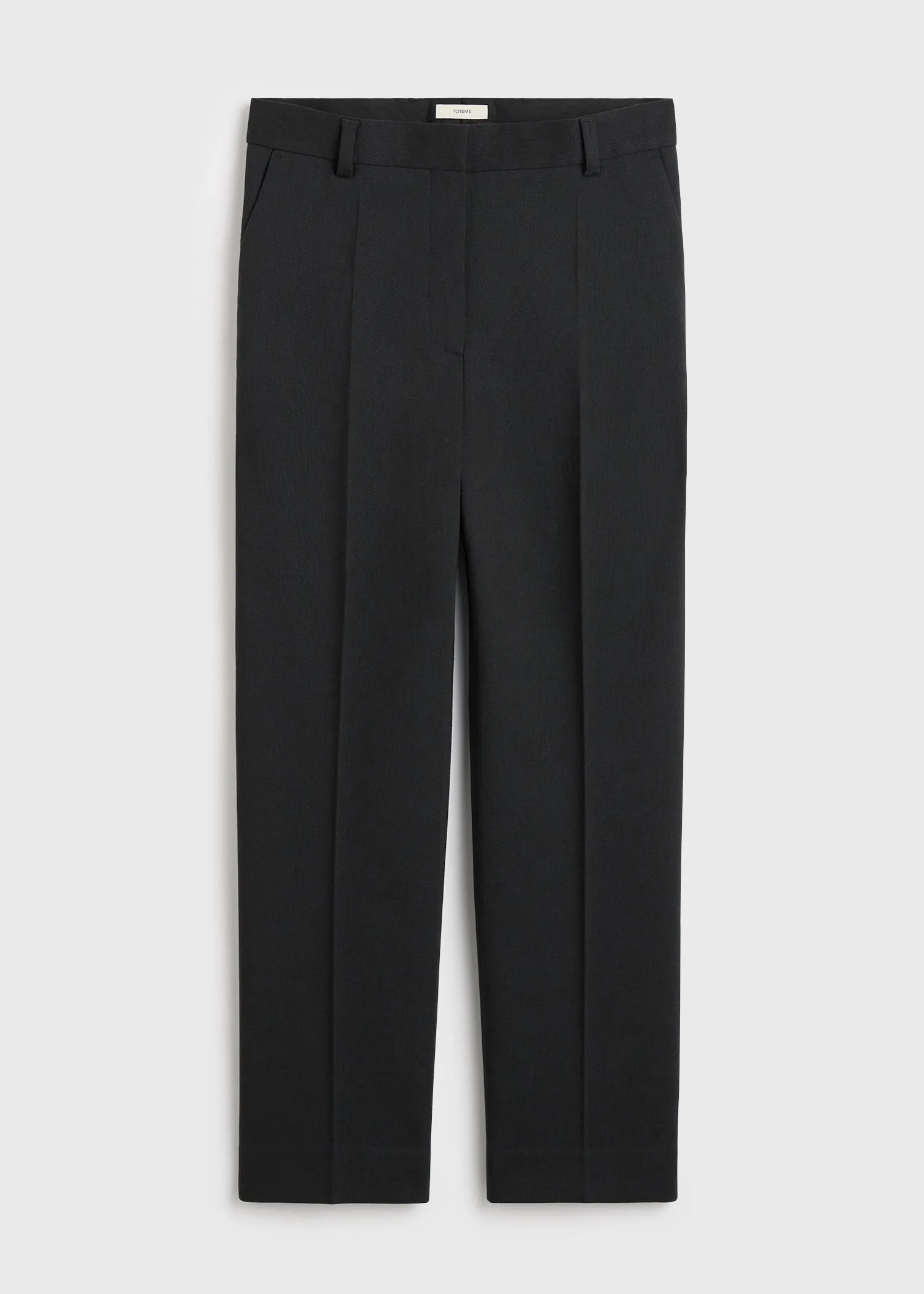 Cropped suit trousers washed black sold by Toteme product image thumbnail 5