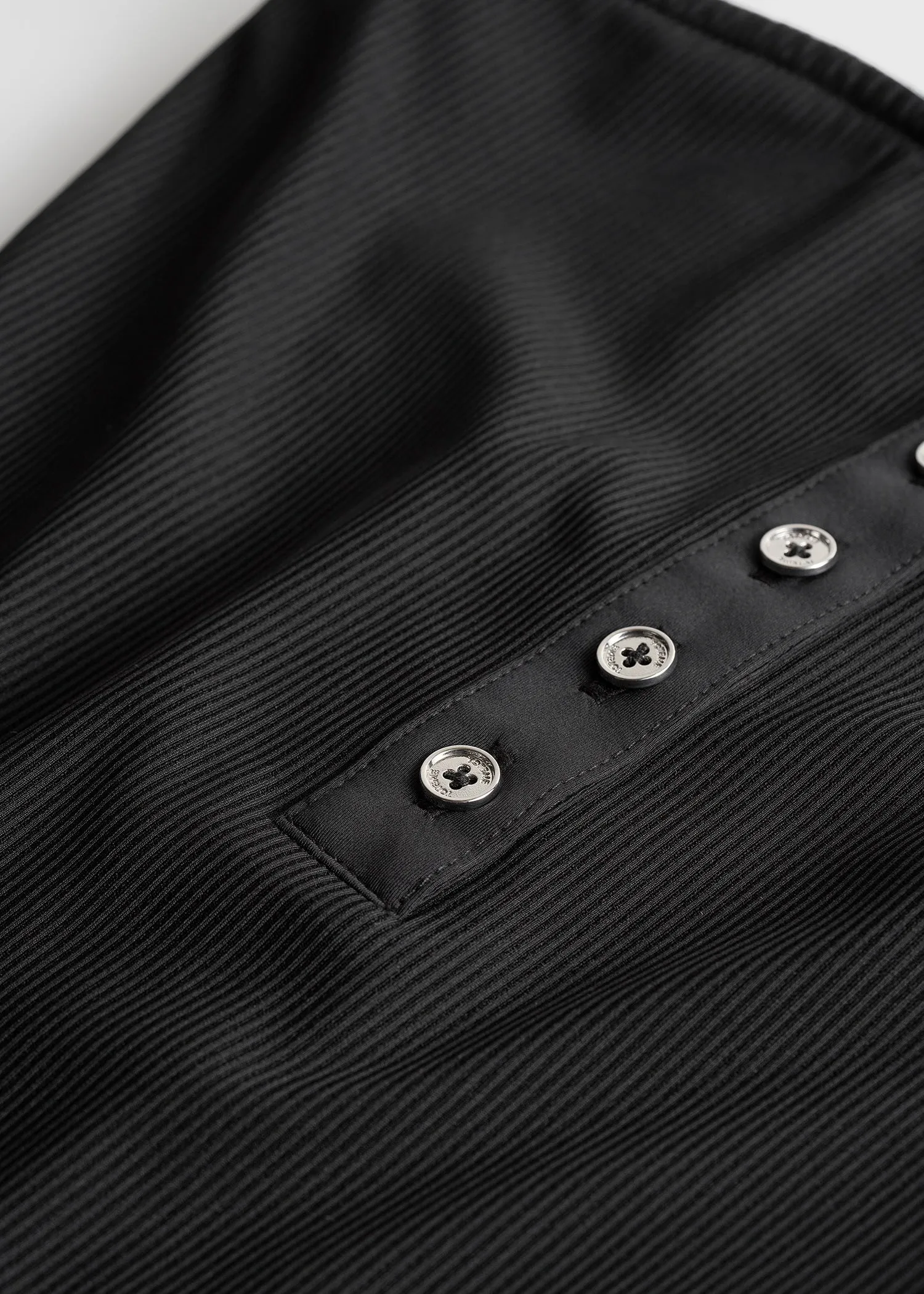 Ribbed strapless swimsuit black sold by Toteme product image thumbnail 5