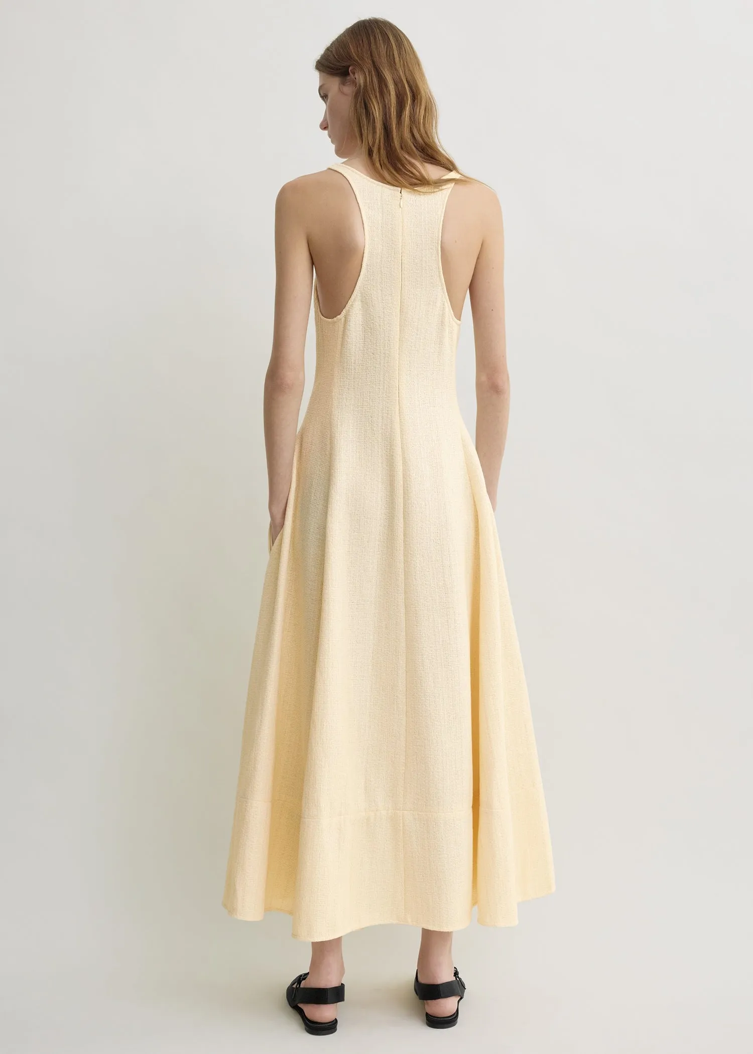 Sculpted cotton dress ecru sold by Toteme product image thumbnail 3