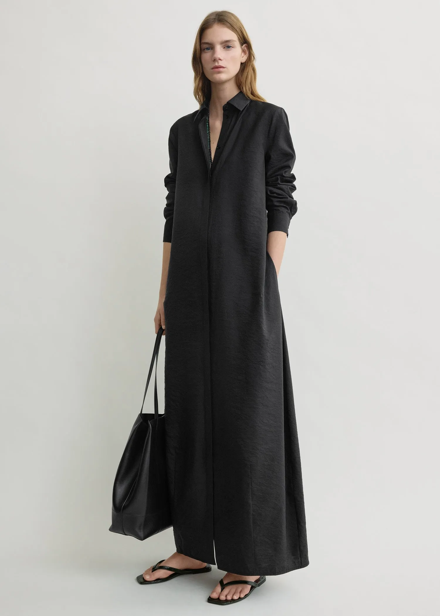 Parachute shirtdress black sold by Toteme product image thumbnail 2