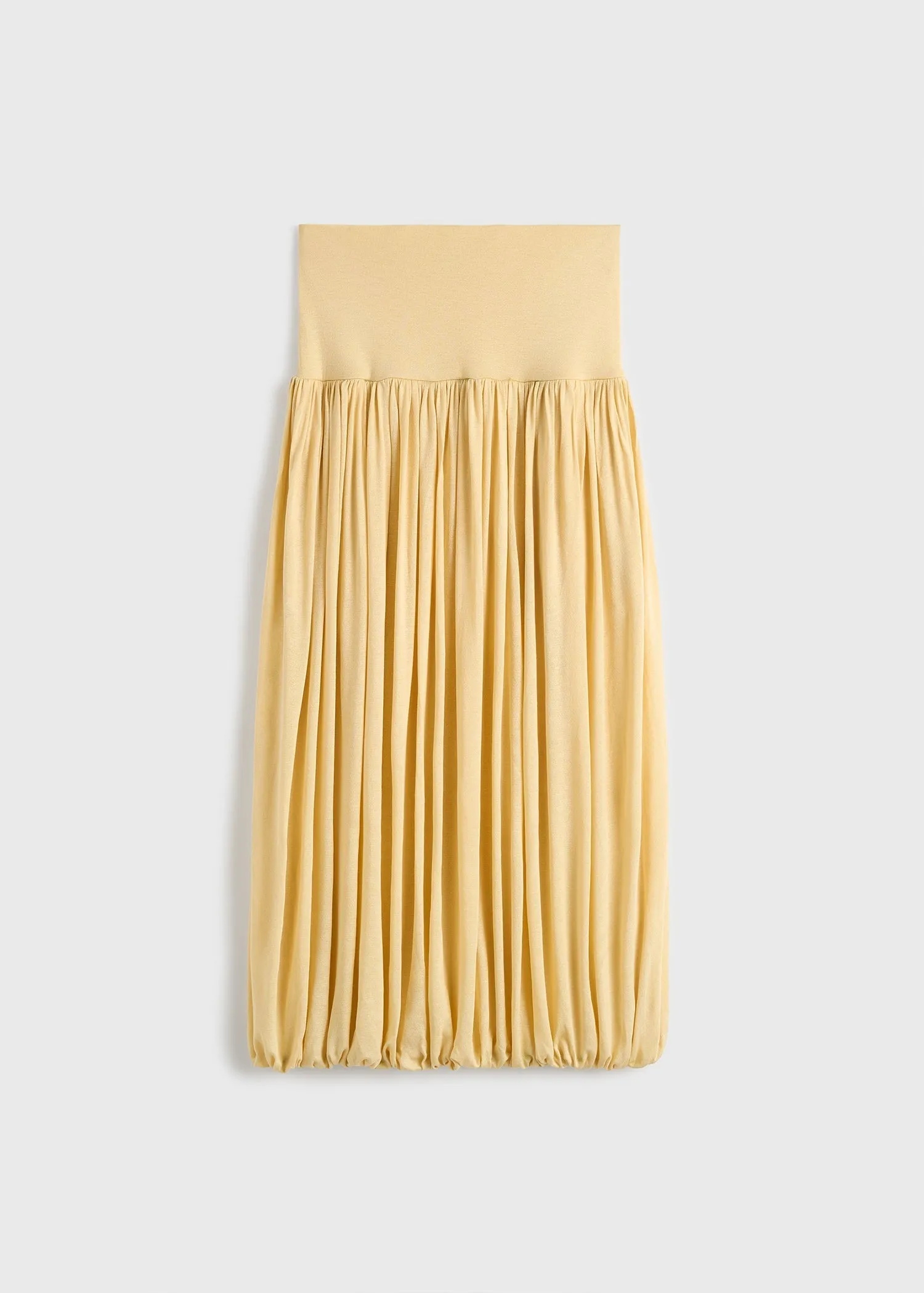 Soft gathered skirt champagne sold by Toteme product image thumbnail 5