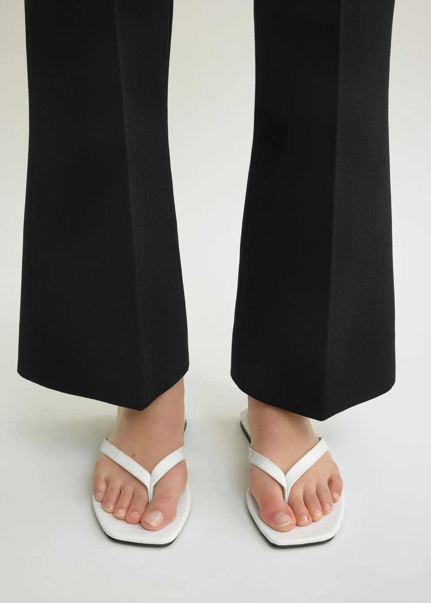 Croco-embossed flip flops off-white sold by Toteme product image thumbnail 2