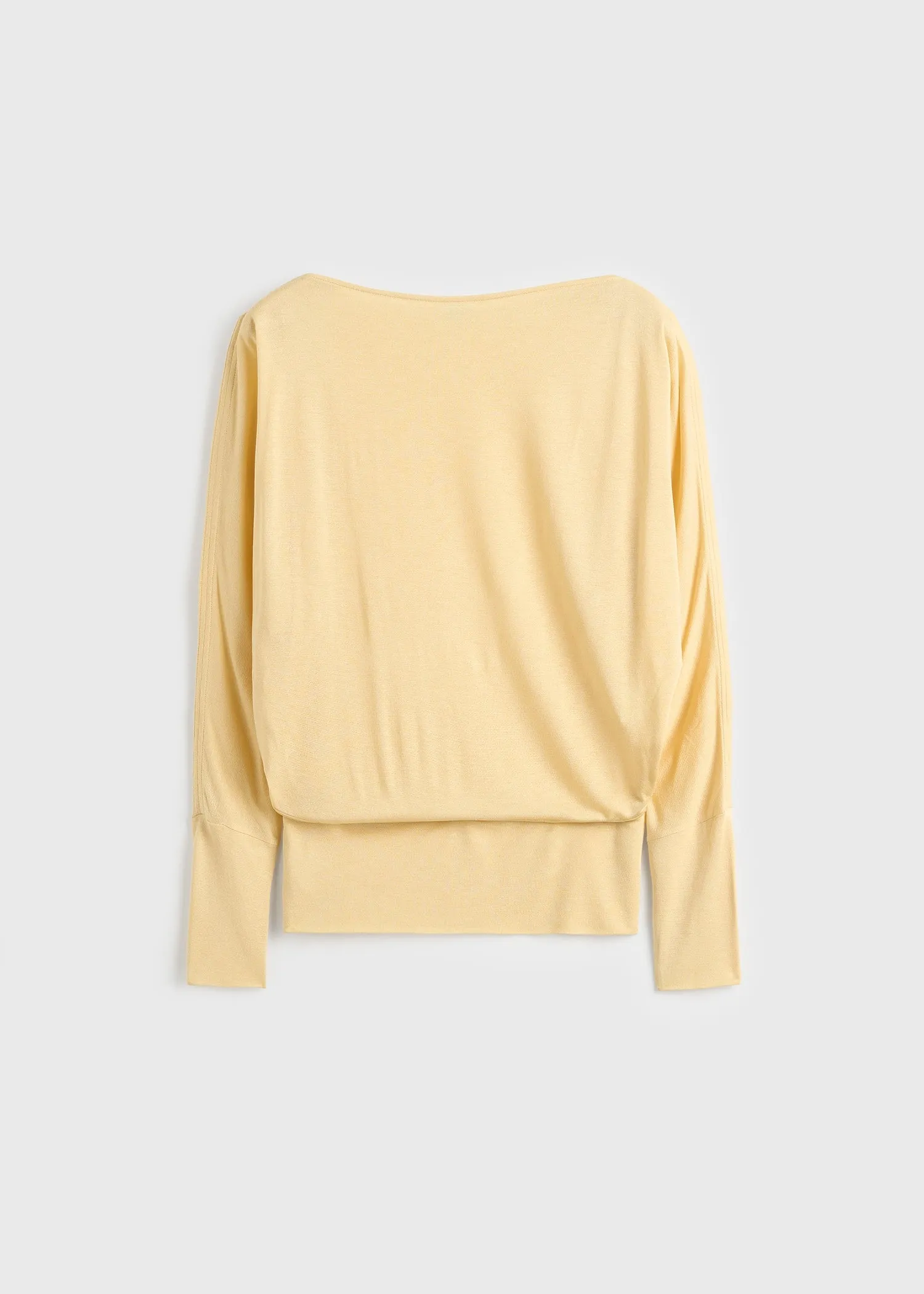 Boatneck jersey top champagne sold by Toteme product image thumbnail 5