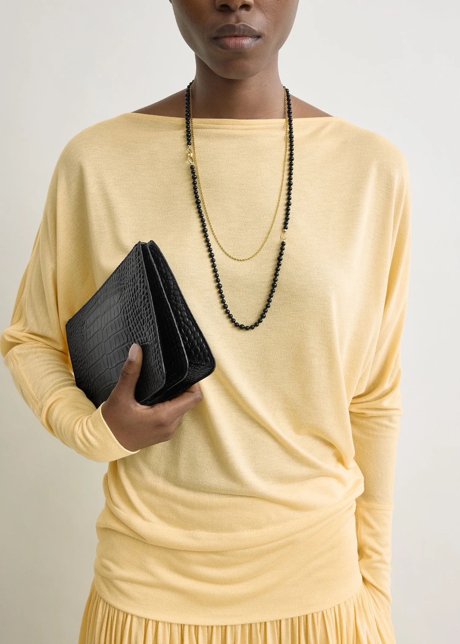 Boatneck jersey top champagne sold by Toteme product image thumbnail 4