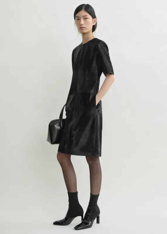 Leather dress black made by Toteme