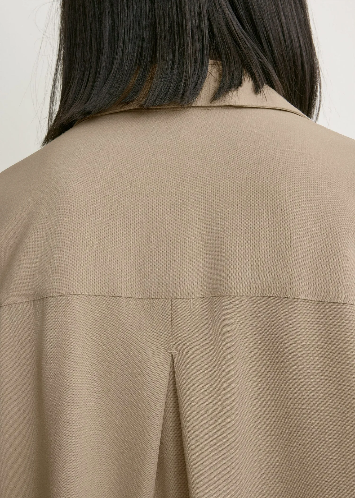 Fluid polo shirt overcast beige sold by Toteme product image thumbnail 4