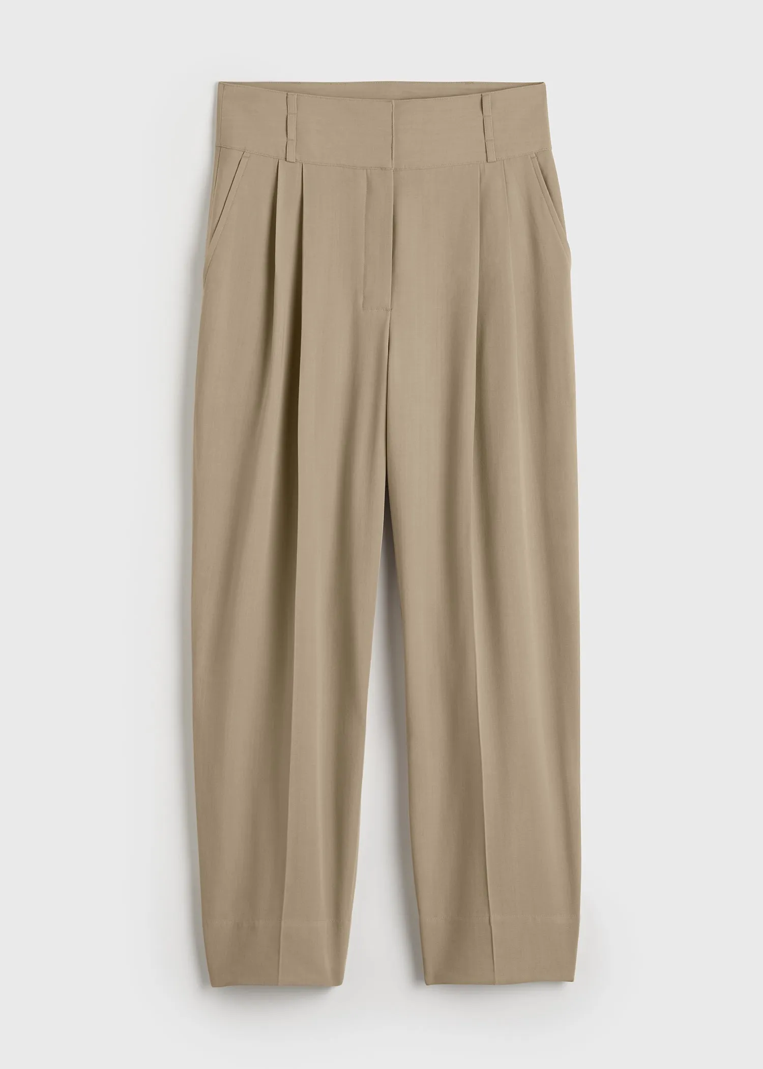 Draped balloon trousers overcast beige sold by Toteme product image thumbnail 5