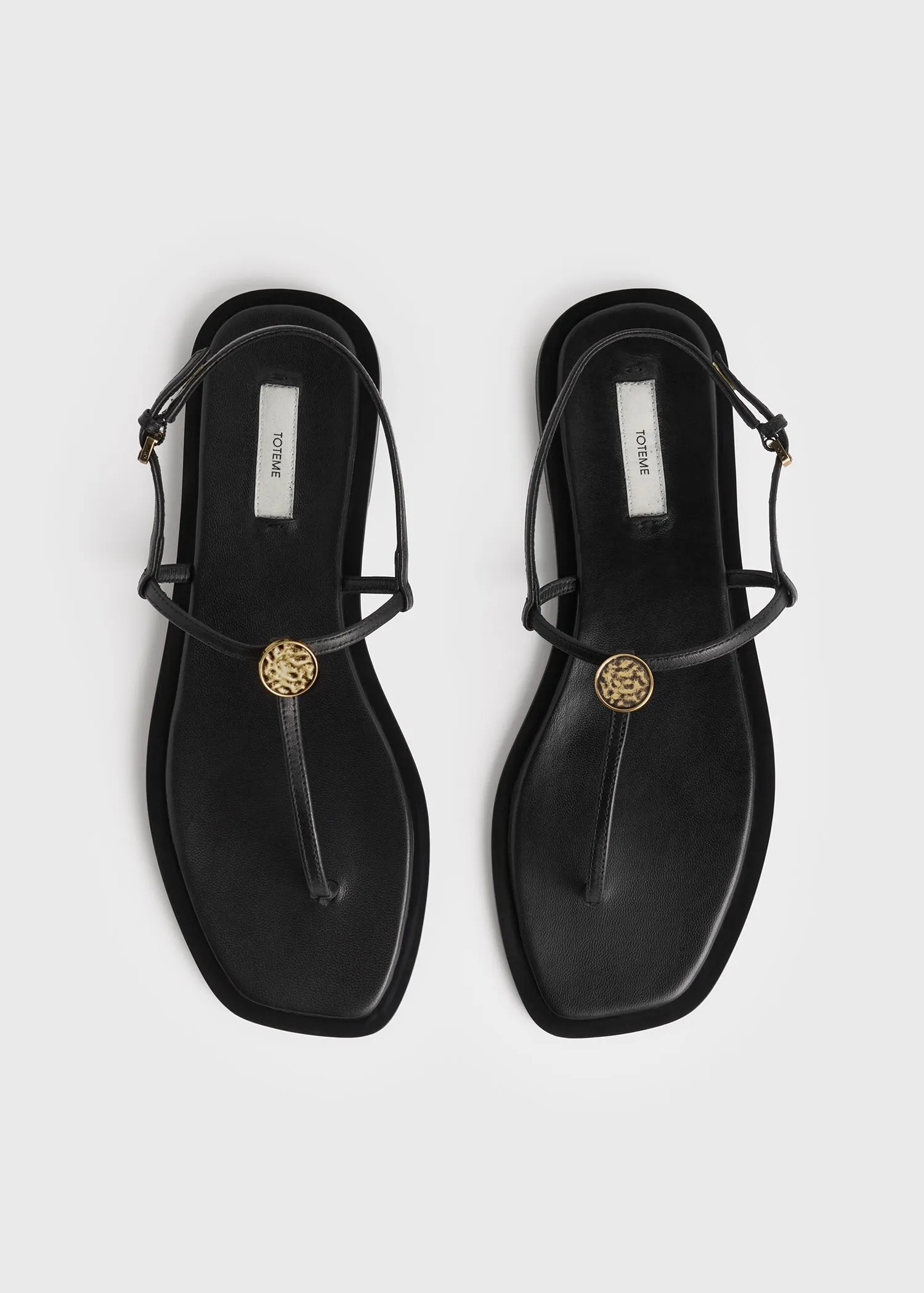 T-strap nappa sandals black sold by Toteme product image thumbnail 5