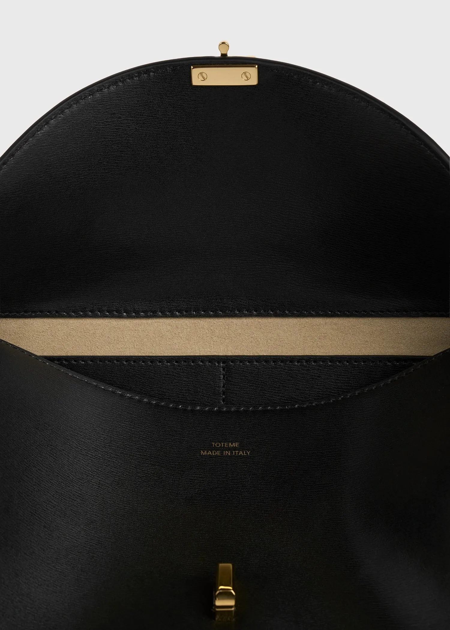 T-lock leather shoulder black sold by Toteme product image thumbnail 4