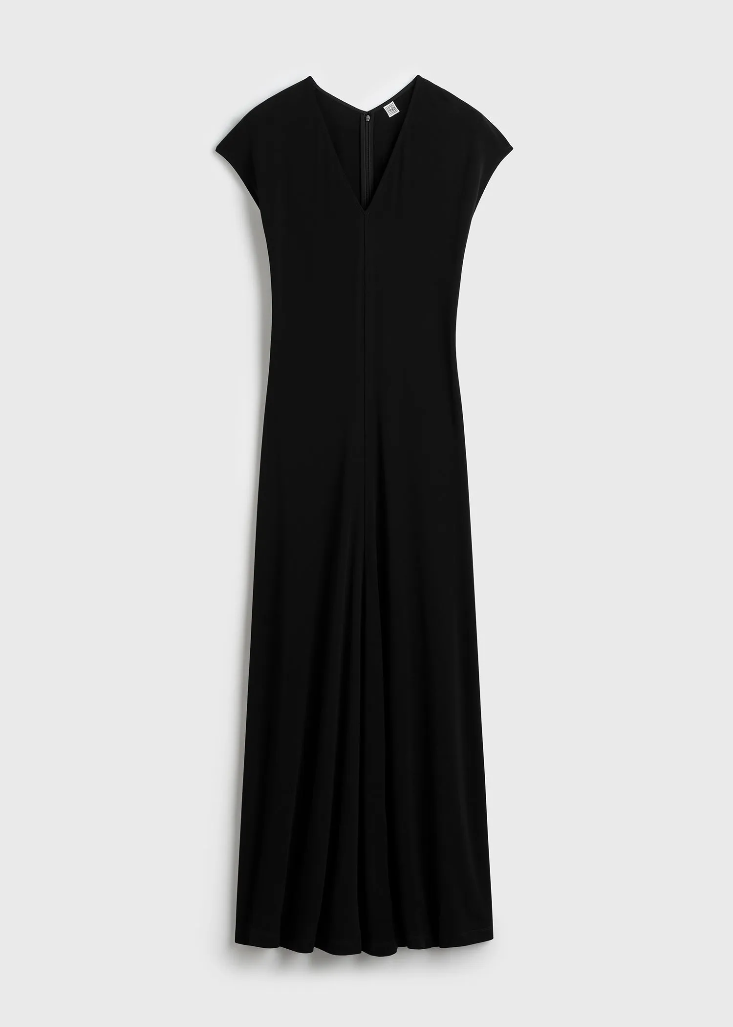 V-neck jersey dress black sold by Toteme product image thumbnail 5