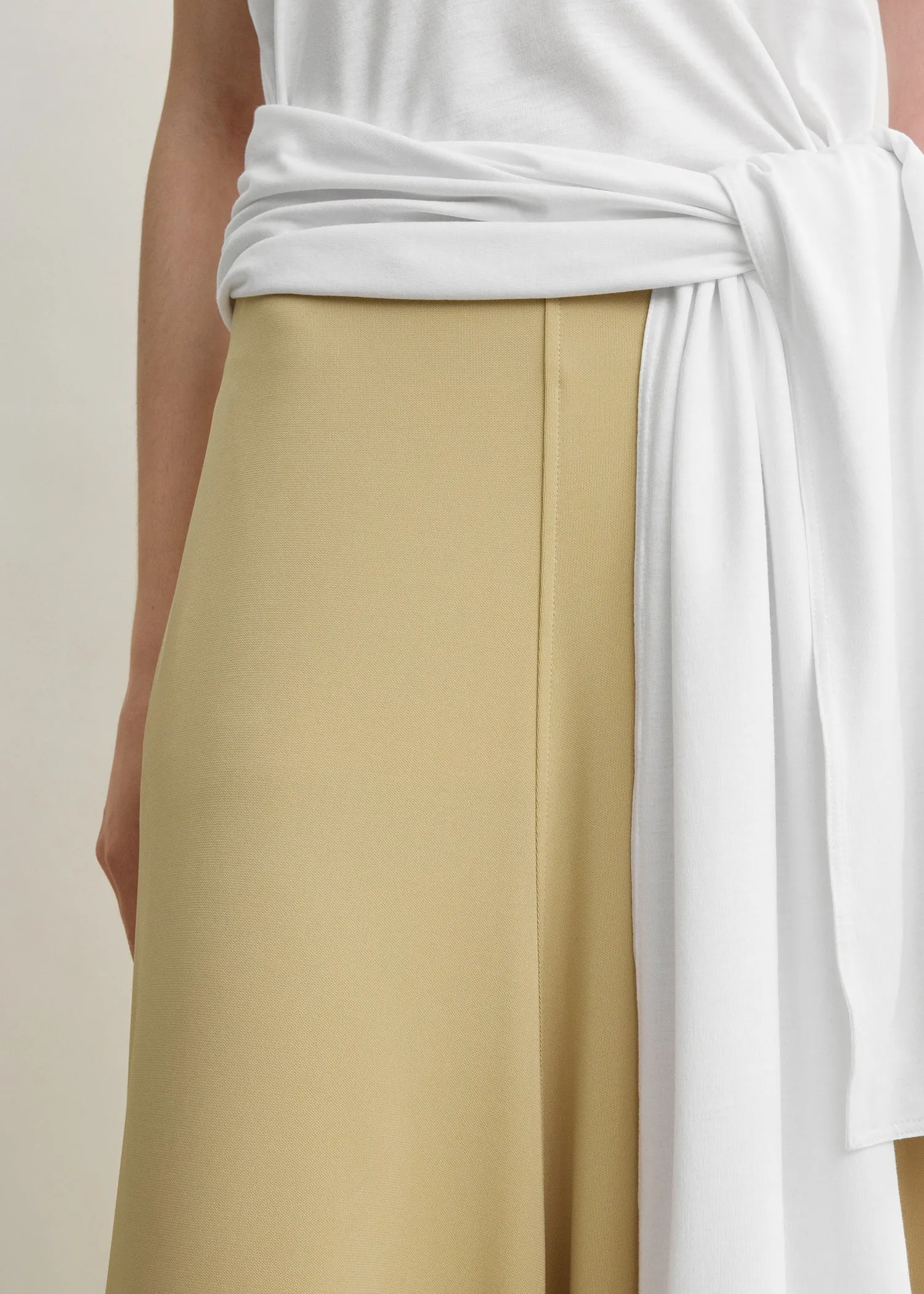 Flared jersey skirt chai sold by Toteme product image thumbnail 4