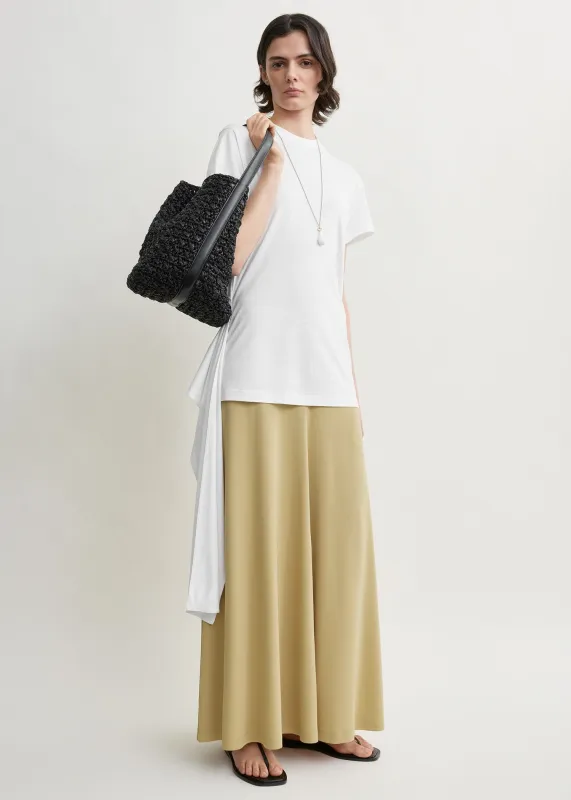 Flared jersey skirt chai made by Toteme