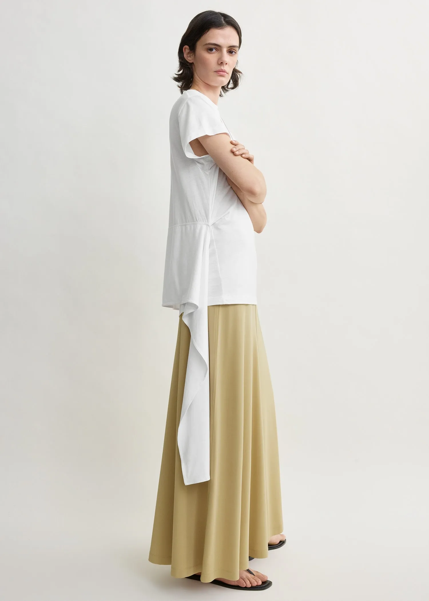 Flared jersey skirt chai sold by Toteme product image thumbnail 2