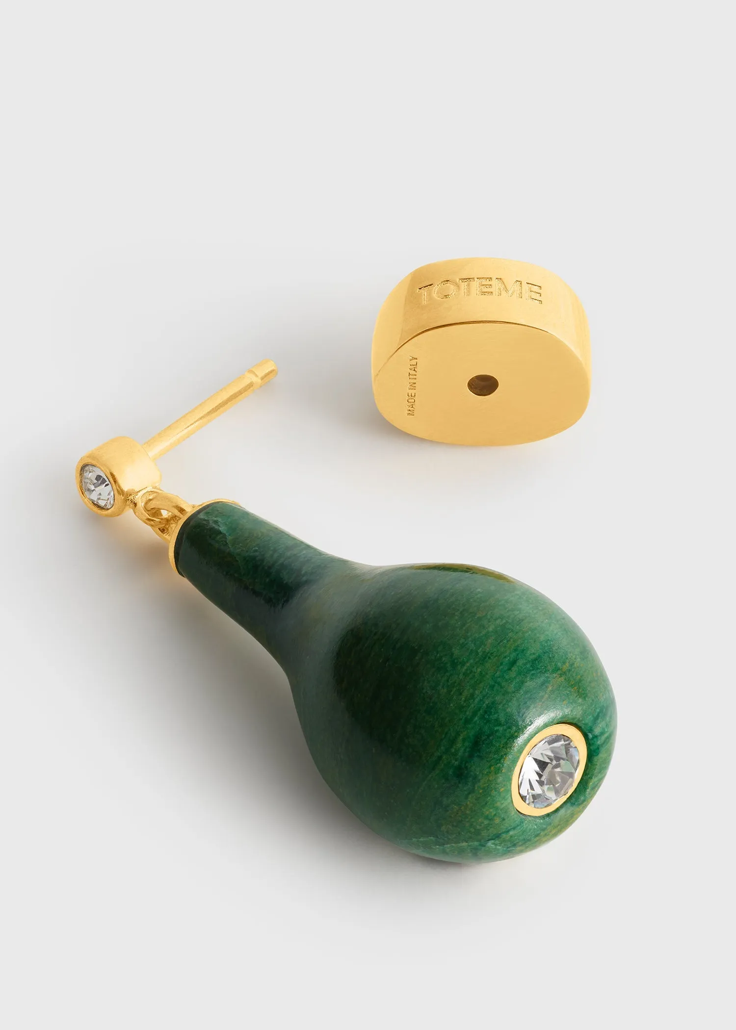 Jade drops dark green/gold sold by Toteme product image thumbnail 5