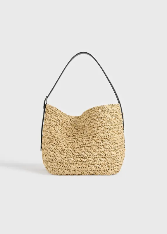 Medium belted paper tote natural made by Toteme